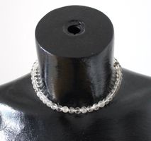 Turmalinquarz-Halskette ca. 19 cm, Perlen 8 mm