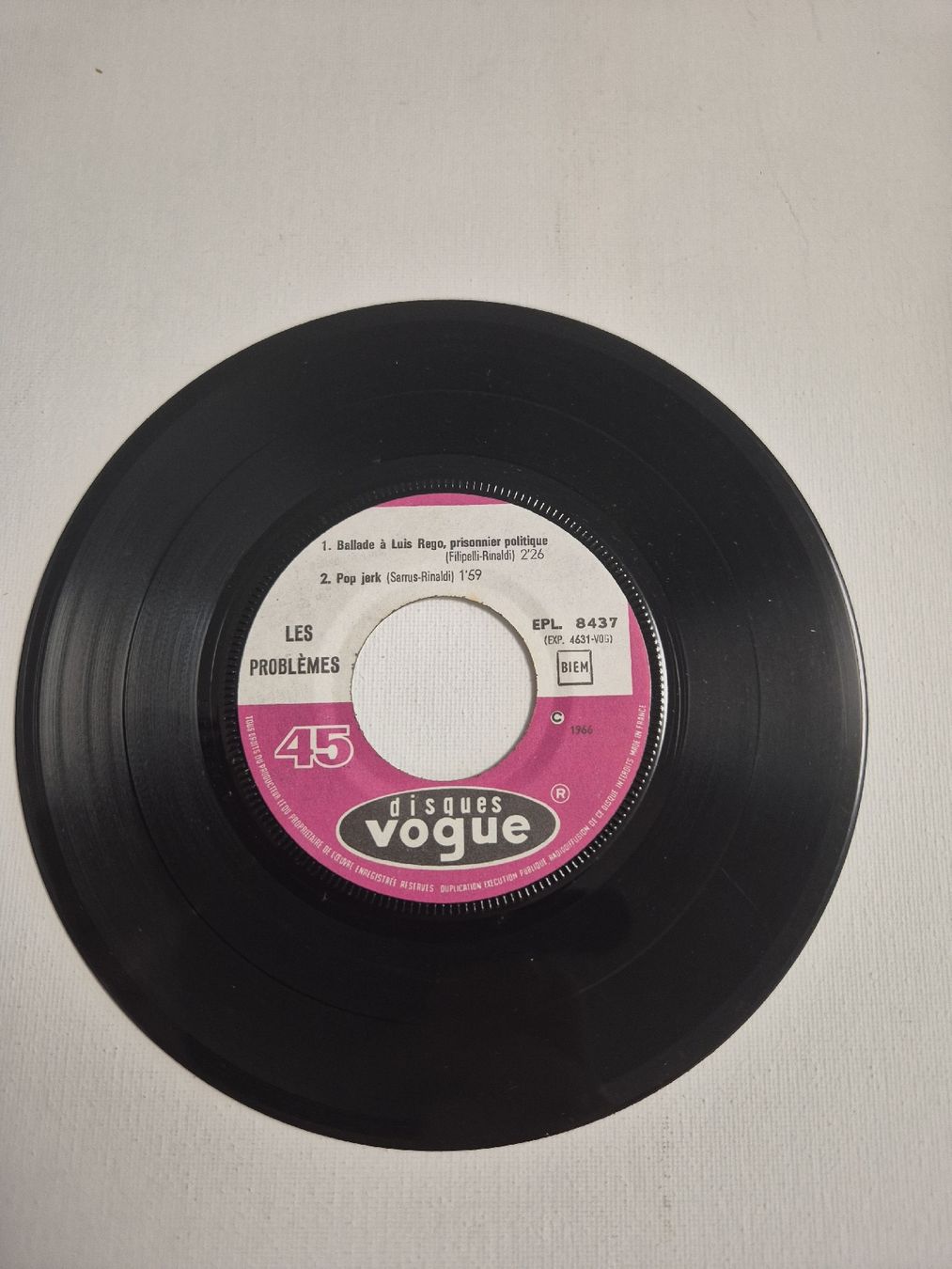 Schallplatten: LES PROBLEMES - Single 7  – Gebraucht aus Uster von newwave0 2