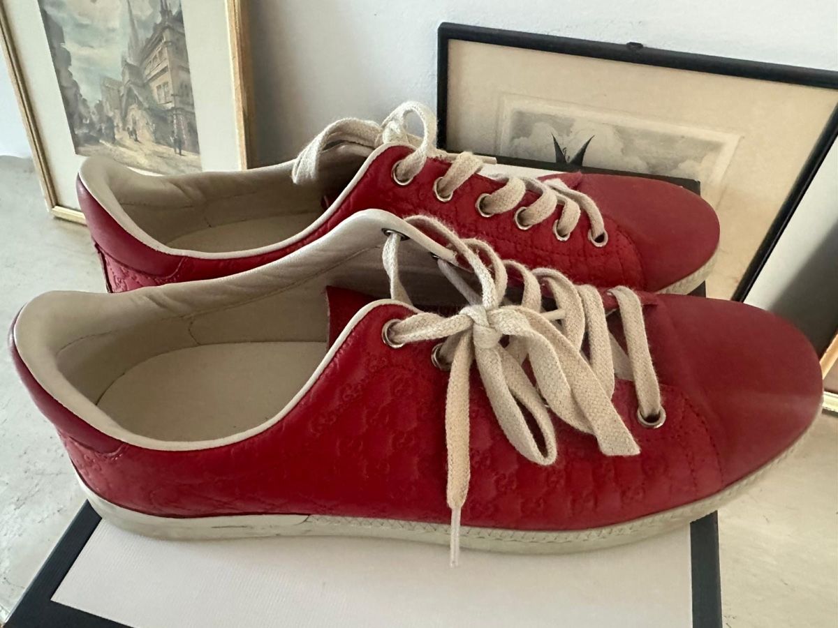 Gucci Scarpe da donna: Authentic Original Gucci sneakers Red Leather GG – Nuovo (secondo la descrizione) da Zürich venduto da sel_tvq7 1