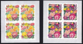 Saisonale Blumen 2025 4-Bl. 100+120 (8.80) andere Zähnung (3