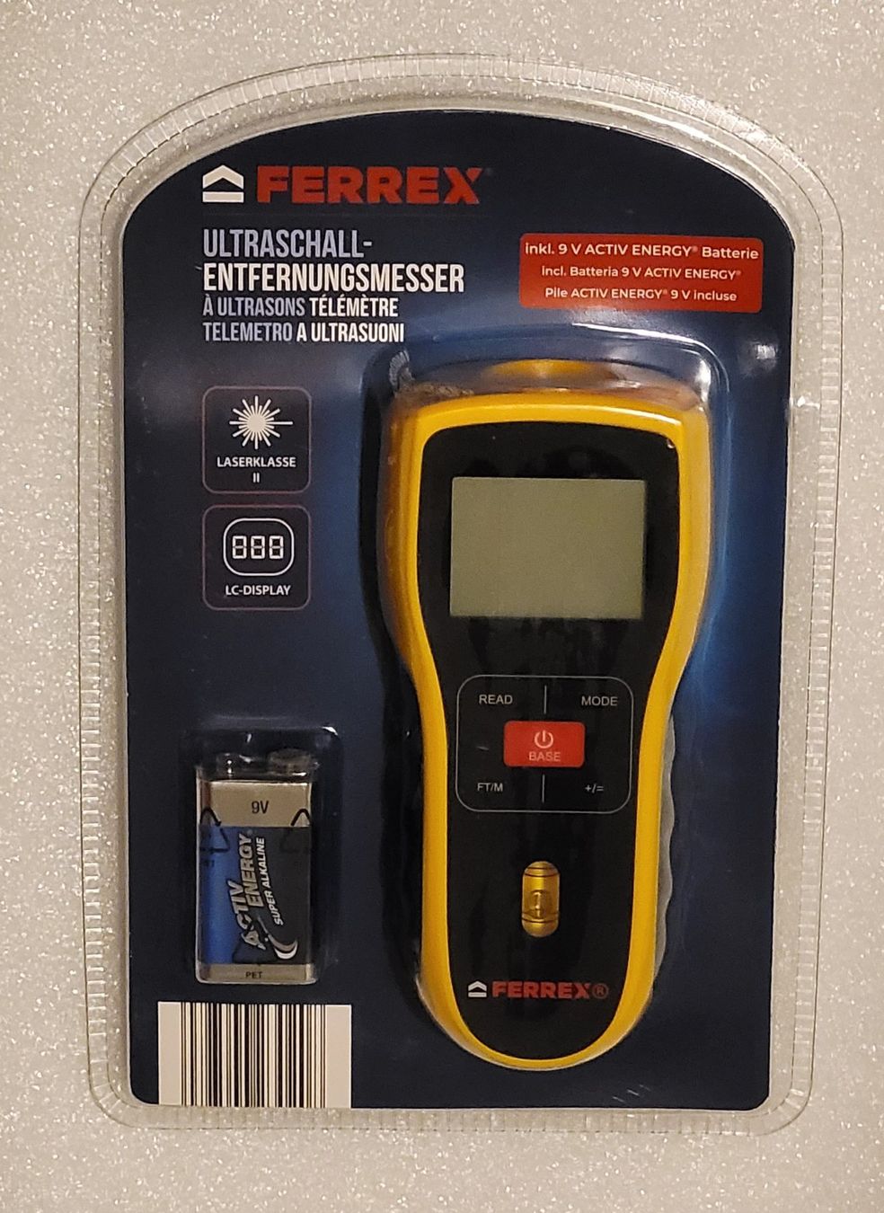 Ferrex Misurare: Ultraschall-Entfernungsmesser – Nuovo e nell'imballaggio originale da Zürich venduto da Avd