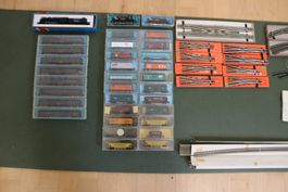 Spur N Rollmaterial inkl. Gleismaterial diverser Marken.