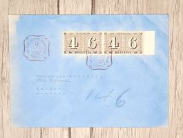 CL07 Enveloppe + Timbre Suisse 1943