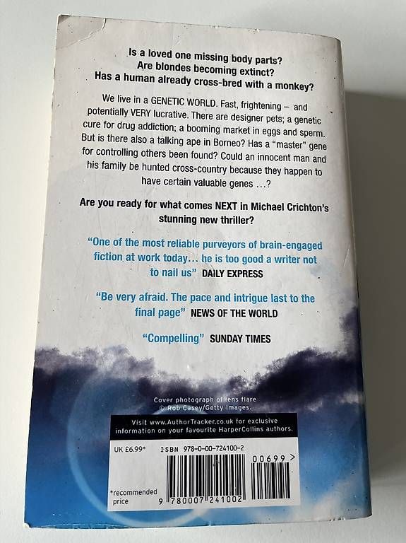 Bücher: Michael Crichton: Next [Taschenbuch] – Gebraucht aus Zürich von audn 1