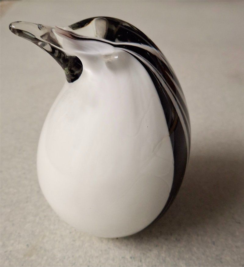 Murano Statuette: Glas-Pinguin Muranoglas, H 12 cm – Usato da Weggis venduto da daisyflower 1