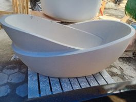 Badewanne Freistehend Bad Wanne Terrazzo Stein Resin Basin