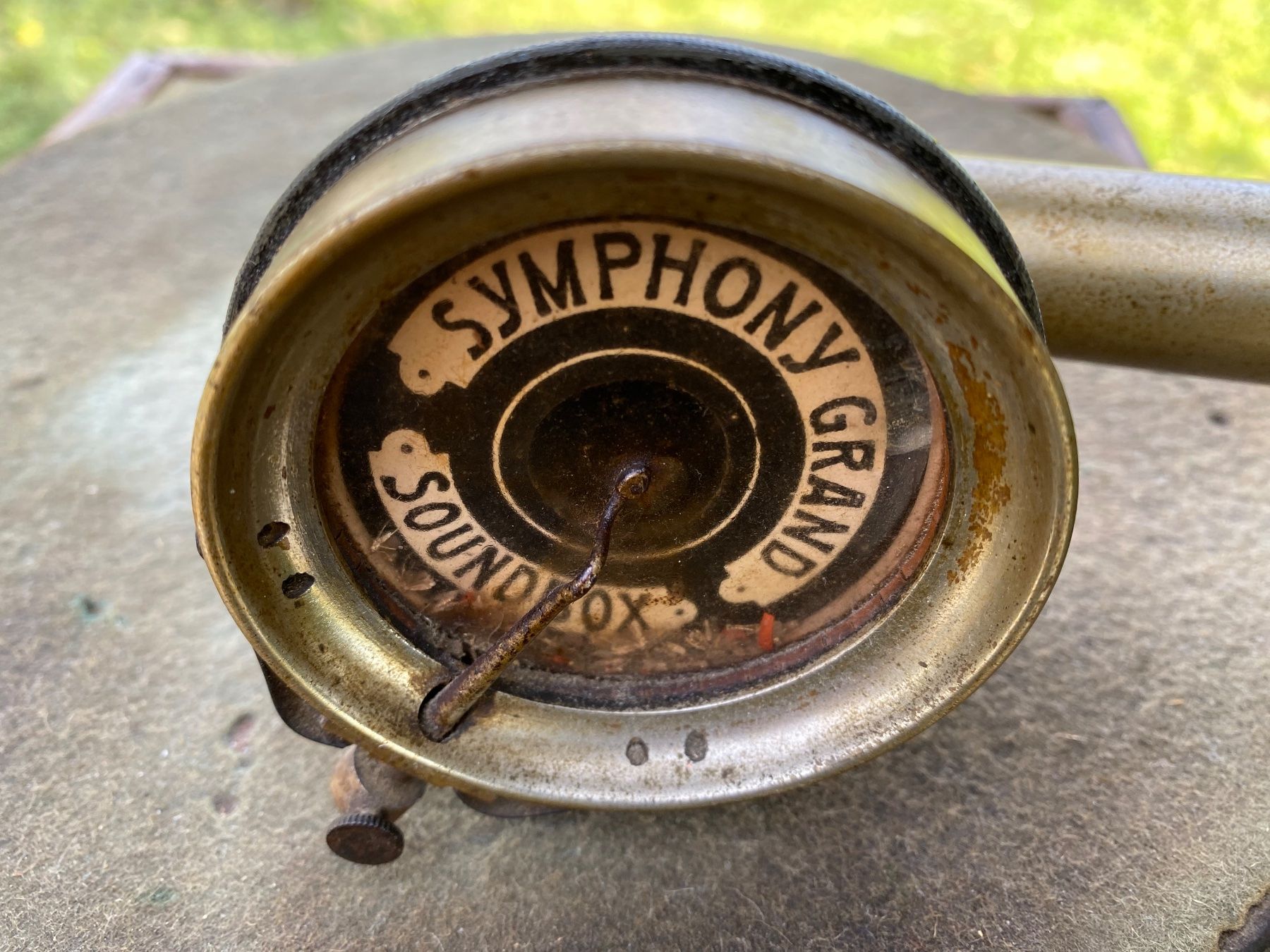 Giradischi: sehr seltenes antikes Grammophone / Phonograph – Usato da Feldbach venduto da Olive1 7