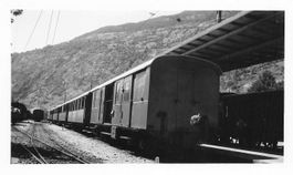 Brig VS SBB Bahnhof Historischer Personenzug Foto 11 x 7