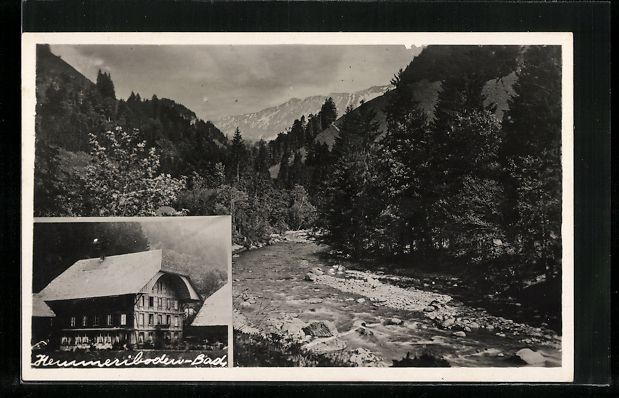 Cartoline postali: Schangnau, Hotel Kemmeri Boden Bad, Ufer – Usato da Berlin venduto da bartko-reher