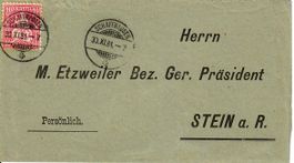 Brief an Bez. Ger. Präsident Stein a.R. 1881