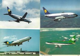 Verkehrsflugzeuge Retro 4 AK 10/15 Rare