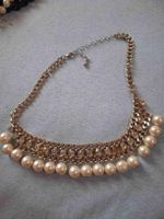 Magnifique Collier Perles et Strass Doré