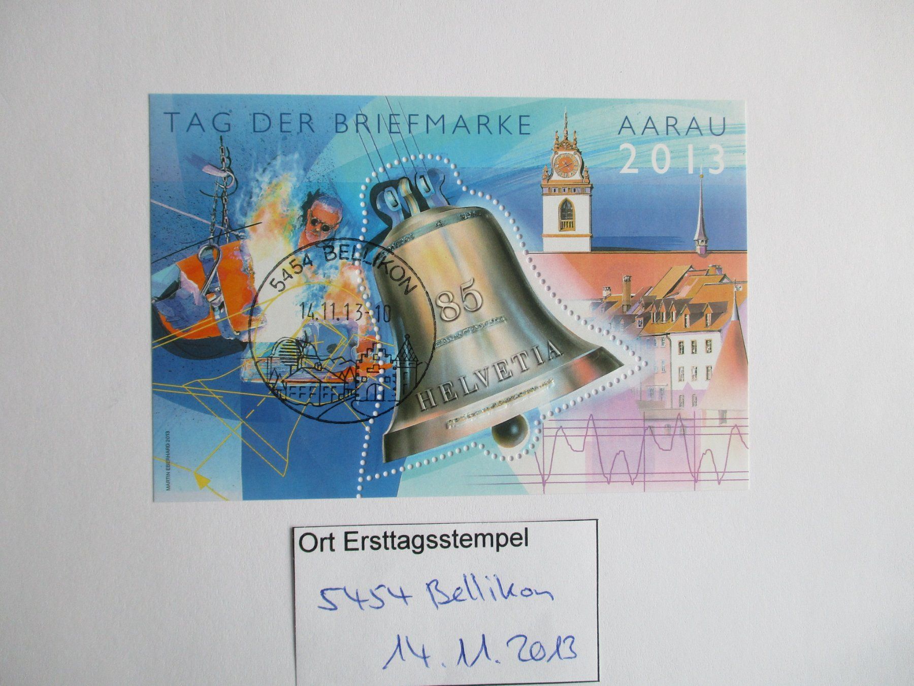 Tutti i francobolli: Block mit Ort Ersttagsstempel 5454 Bellikon – Usato da Langnau b. Reiden venduto da Aktuell88