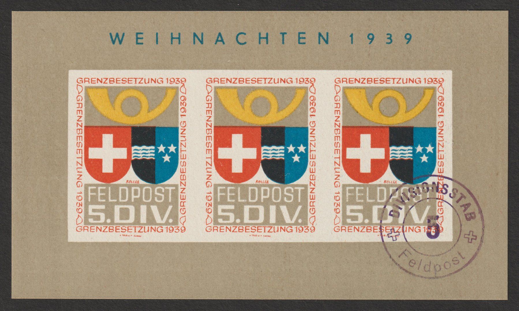 Alle Briefmarken: Feldpost Nr. 5b/6 o – Gebraucht aus Siebnen von Fstaehli