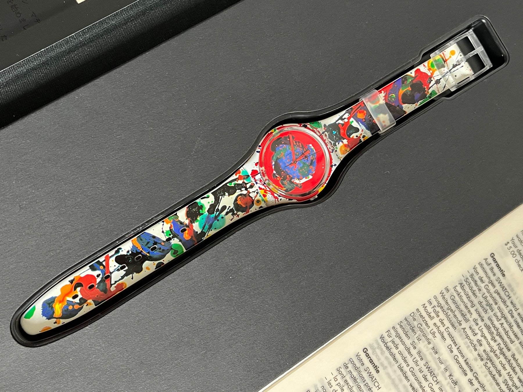 Swatch Orologi: Swatch Sam Francis numerato 1992 – Nuovo e nell'imballaggio originale da Breganzona venduto da mas_tv72 1