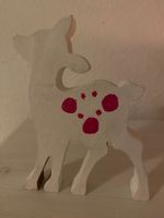 Bambi aus Vollholz in Weiss