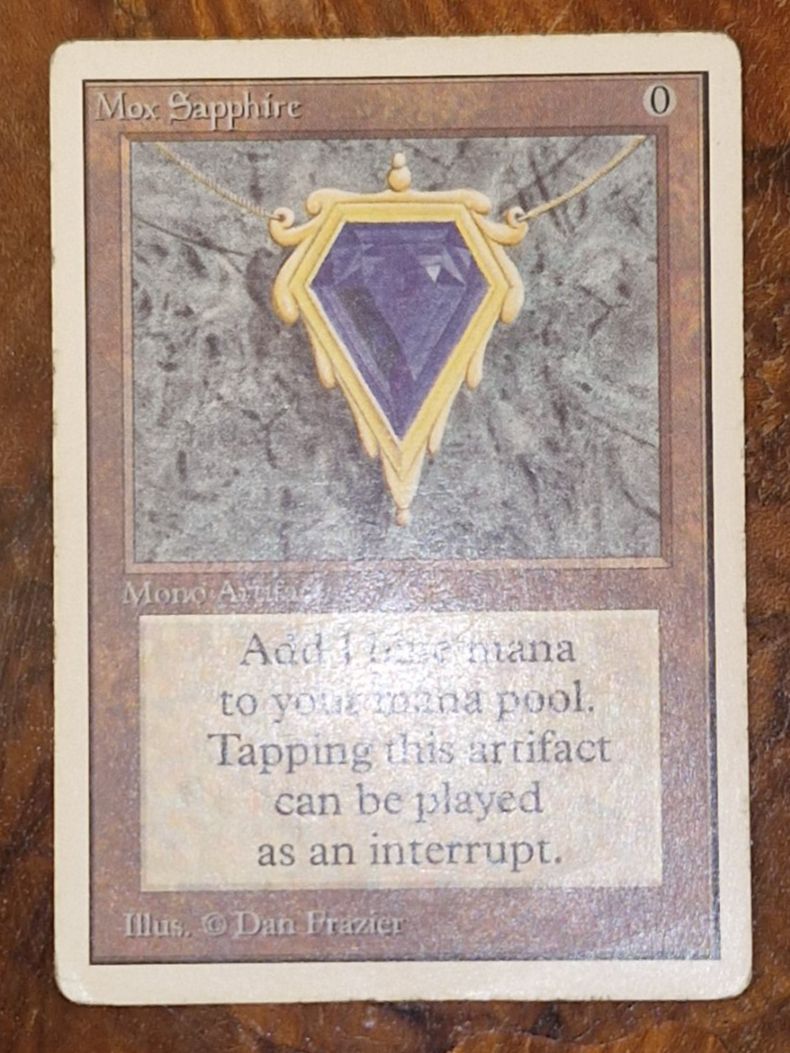 Magic The Gathering Sammelbilder & Trading cards: MTG MOX SAPPHIRE Unlimited – Gebraucht aus Thun von Redjoker 1