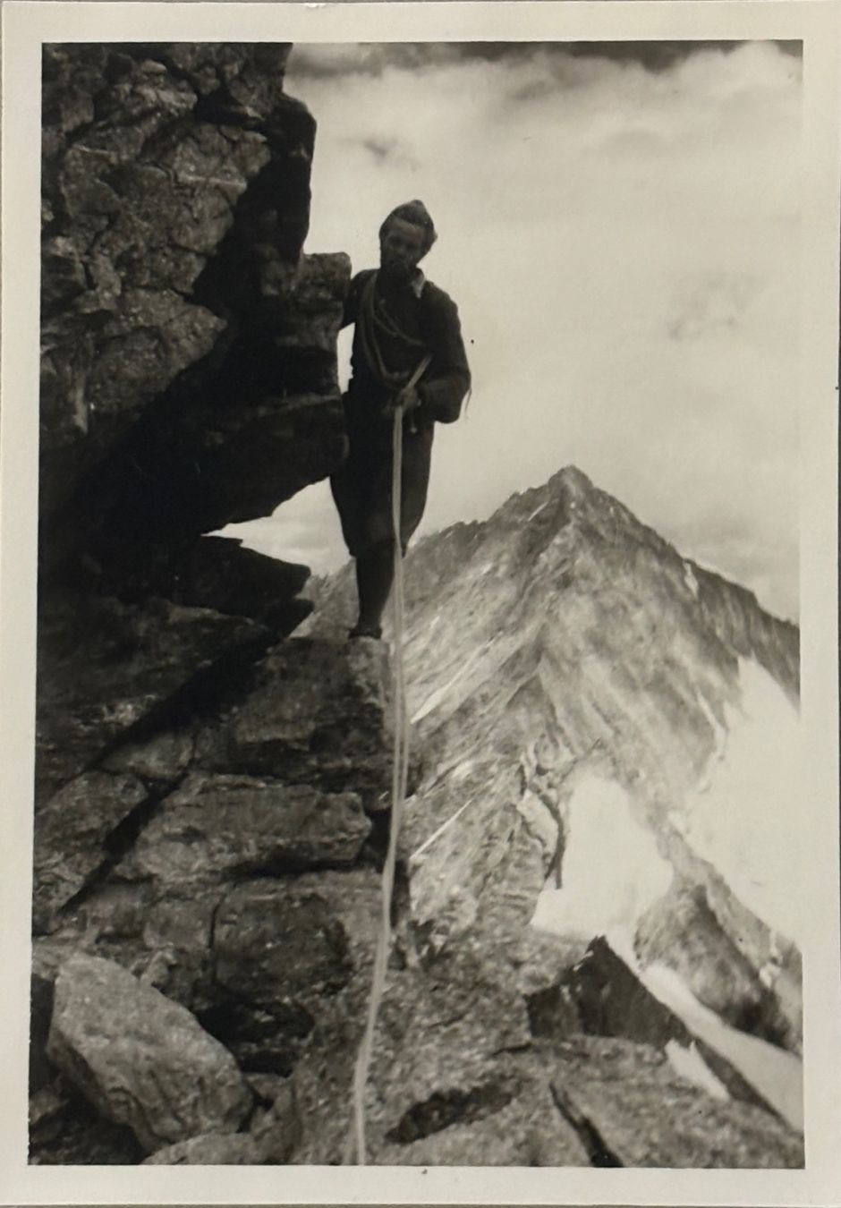 Cartoline postali: 2 x Privatfoto 1952 - Wallis, Bergsteigen, Klettern – Usato da Frauenfeld venduto da Merk52 1