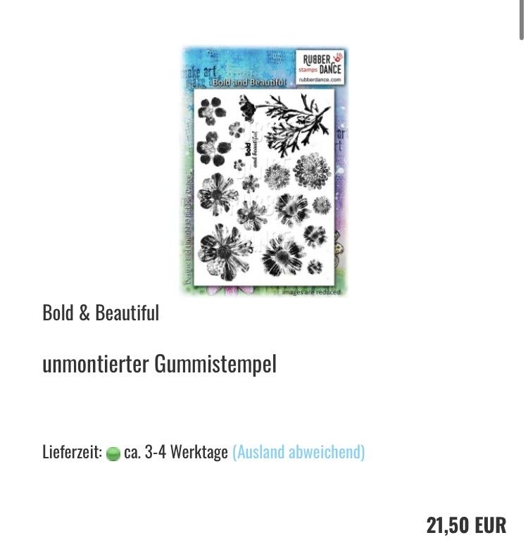 Timbri: Neues, ummontiertes Stempel-Set von rubberdance.com – Nuovo e nell'imballaggio originale da Zürich venduto da Sunset69 3
