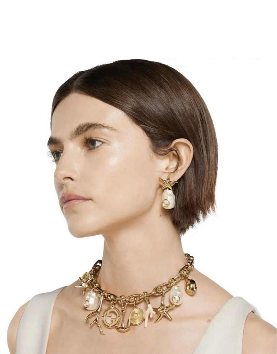 Gucci Orecchini pendenti & Orecchini a lobo: INTERLOCKING G FAUX PEARL DROP EARRINGS – Nuovo (secondo la descrizione) da Zug venduto da con_y9gl 5