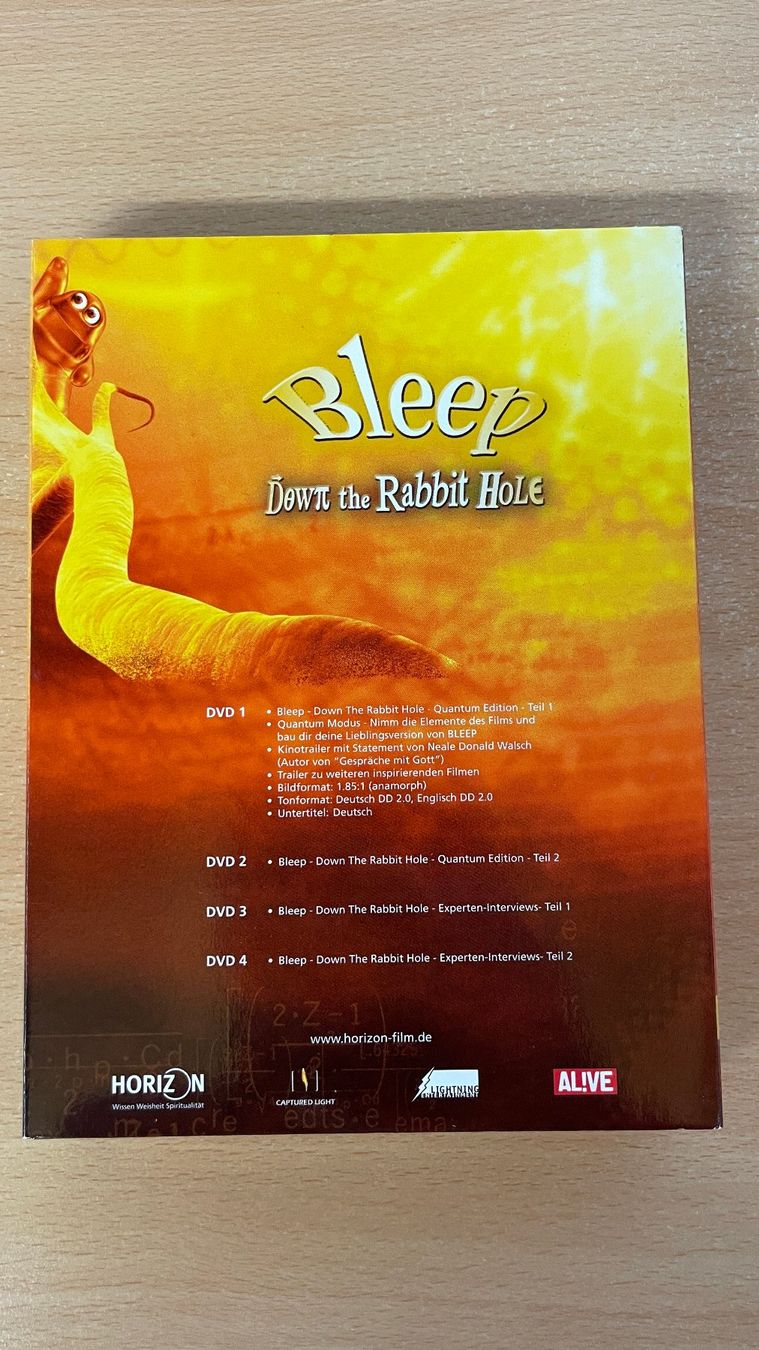 Tutti i DVDs: Bleep Down the Rabbit Hole 4 DVDs Quantum Edition – Usato da Glattfelden venduto da cybermaxx 1