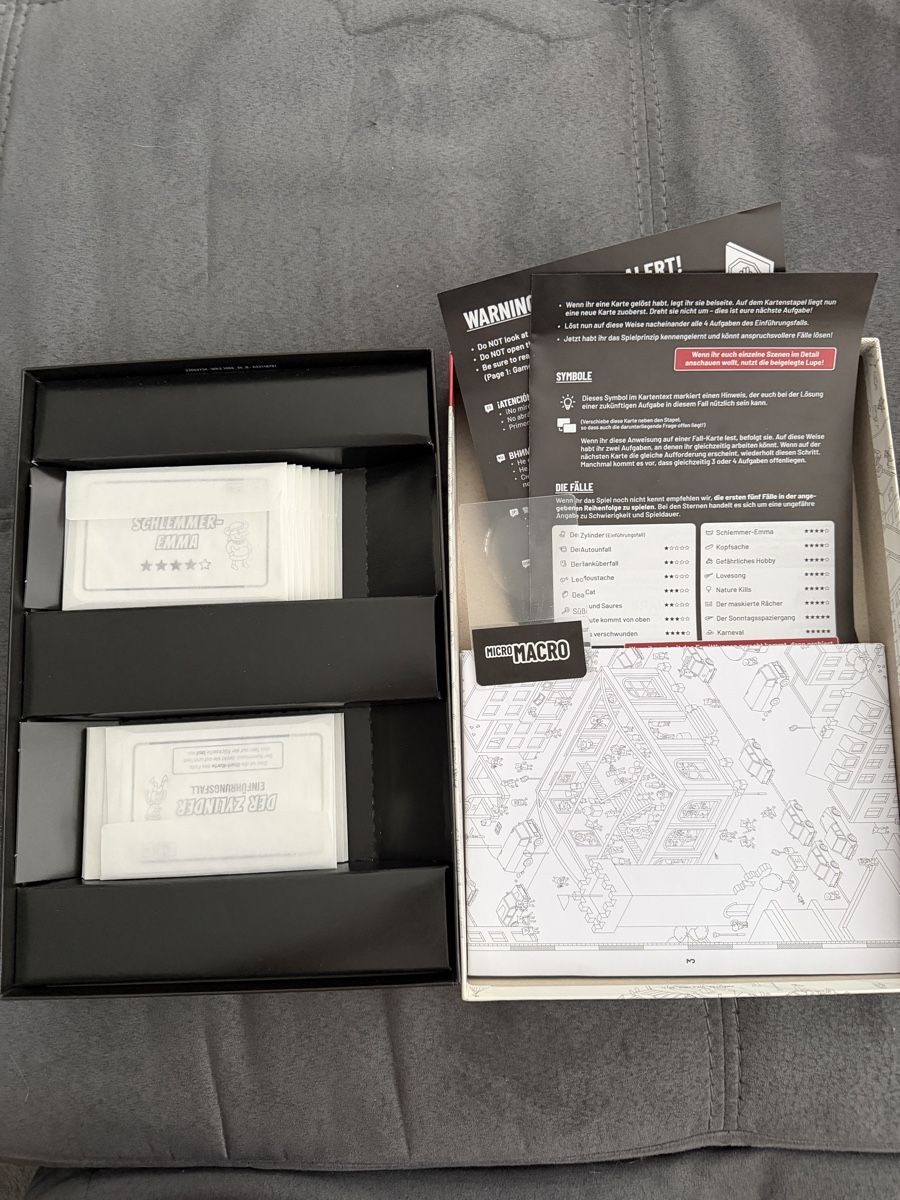 Giochi: Brettspiel Micro Macro Crime City – Nuovo (secondo la descrizione) da Schübelbach venduto da Sambodscha 2