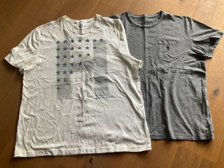 2 Herren T-Shirts Grösse L-XL, Hilfiger & Polo Ralph Lauren