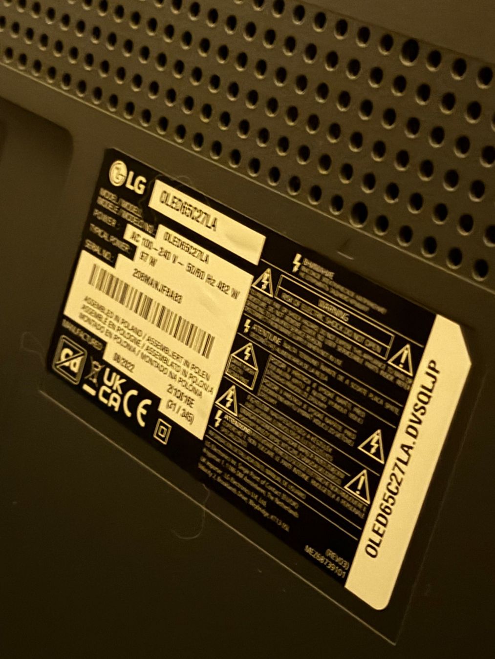 LG Fernseher: LG OLED 65C27LA 4K UHD TV – Gebraucht aus Hendschiken von emstan 3