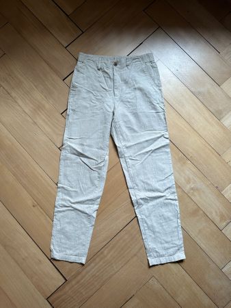 UNIQLO - Leinen-Baumwolle Hose beige XS