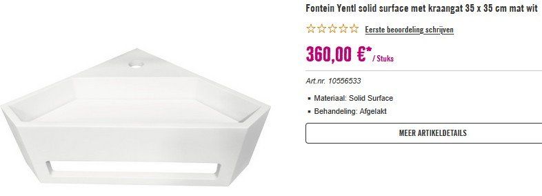 Lavabi & lavandini: Eckwaschbecken / Lave-mains angle – Nuovo (secondo la descrizione) da Collonges venduto da arashee 6