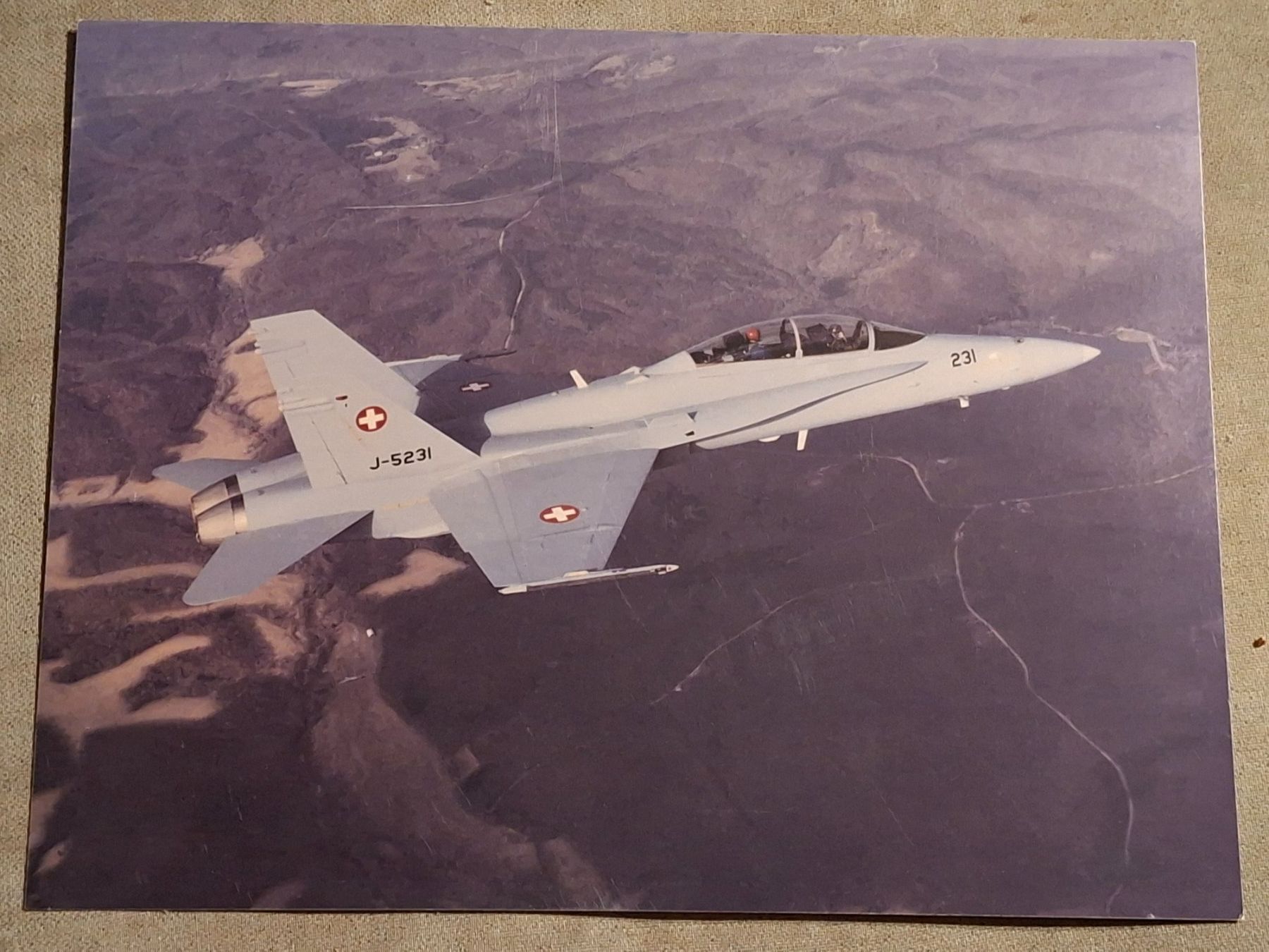 Cartoline postali: F/A-18 Hornet Schweizer Luftwaffe – Usato da Giffers venduto da attila07