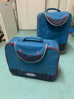 2 Kinderkoffer Trolley Reisetasche Set blau Ferien Sommer
