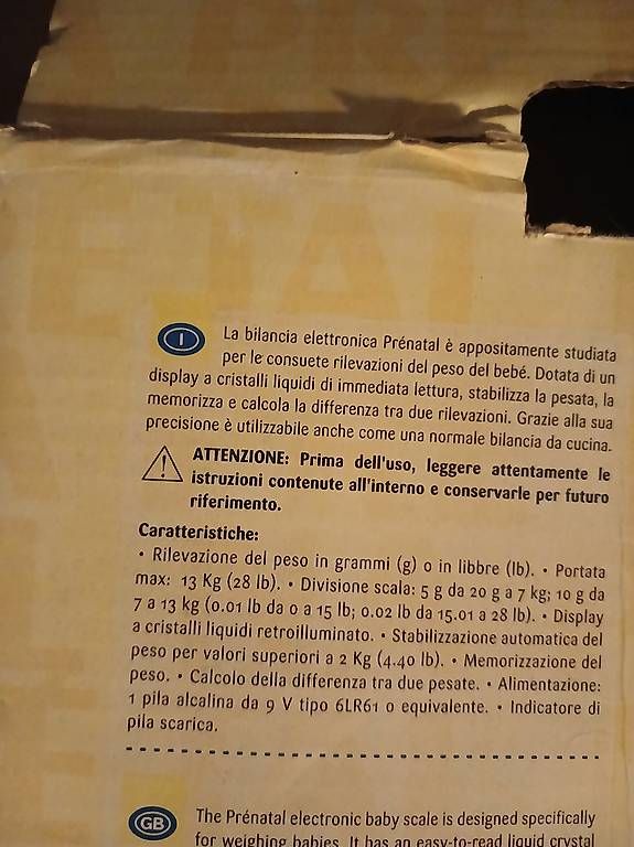 Laborzubehör: Bilancia elettronica pesa bebè – Gebraucht aus Locarno von swe_hz8t 2