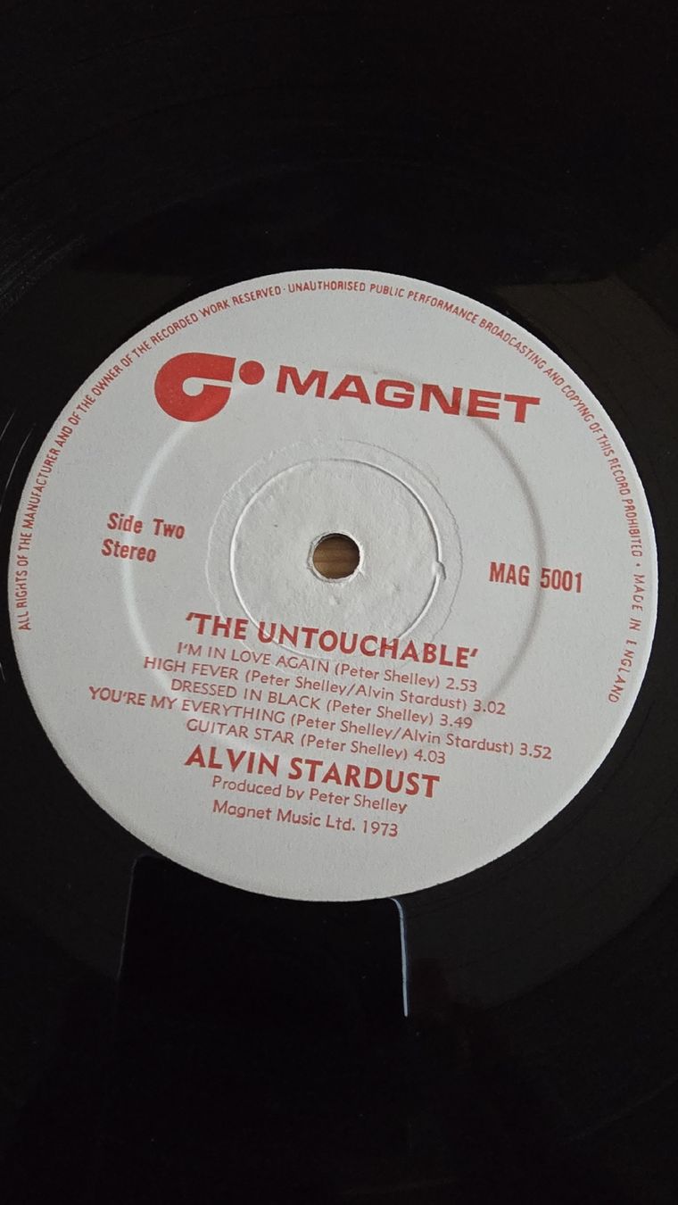 Vinyles: Alvin Stardust - The Untouchable  Lp 1974 G,G – D'occasion à Yvonand par RF-VINYL 5
