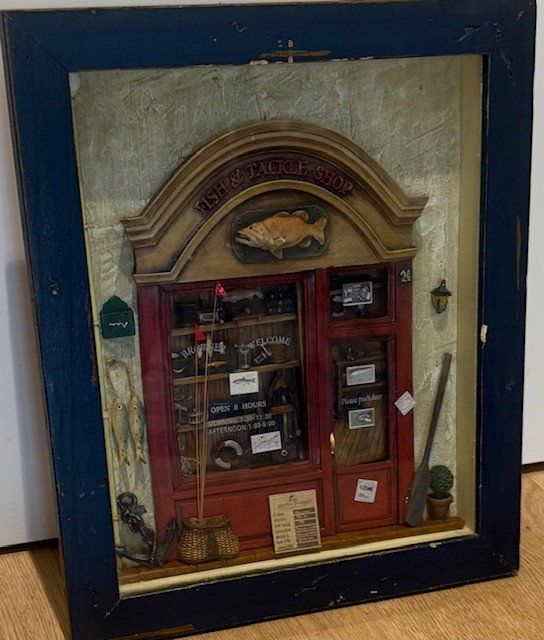 Poster & Bilder: Vintage Vitrine Bild "Fish & Tackle Shop" - Hingucker! – Gebraucht aus Gersau von pandabear01 1