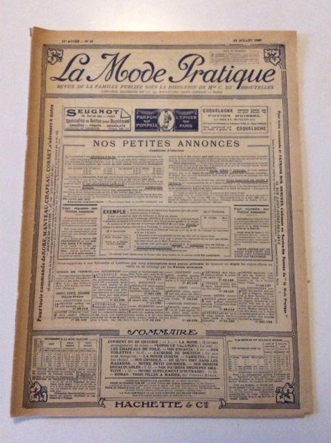 Riviste & Magazine: Journal sur la Mode 1909 – Usato da Genève venduto da edelweiss1900 1