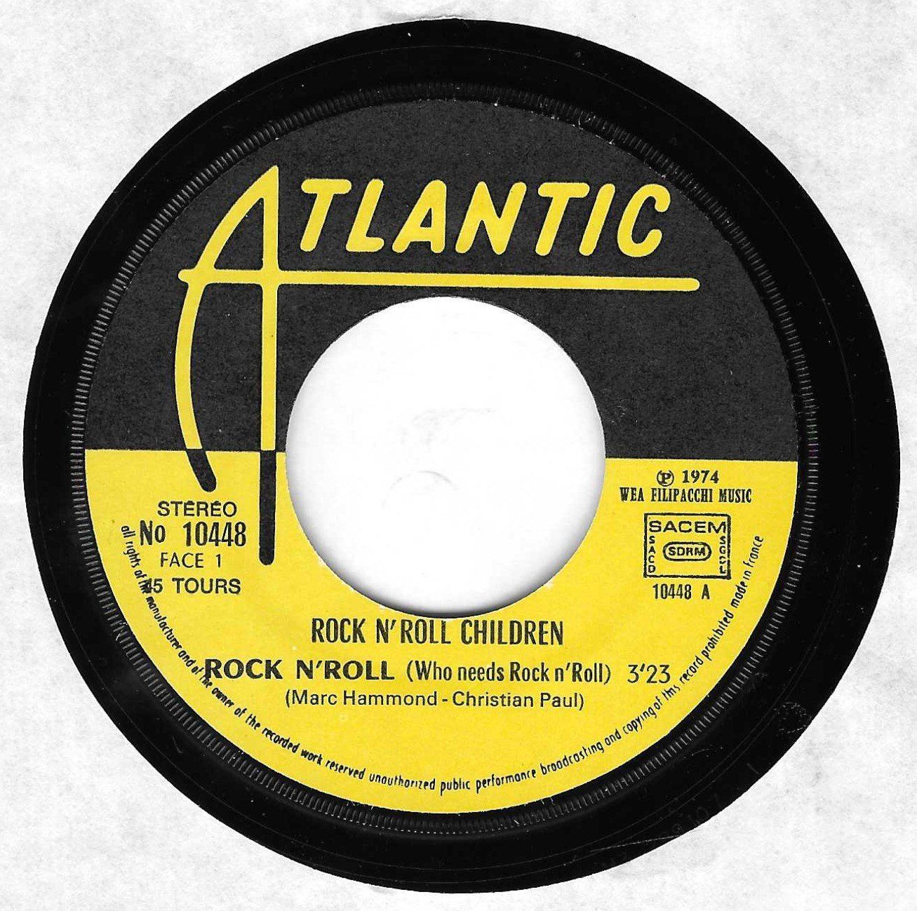 Vinyles: ROCK N' ROLL CHILDREN  -  ROCK N' ROLL – D'occasion à Bex par Giorgiob 2