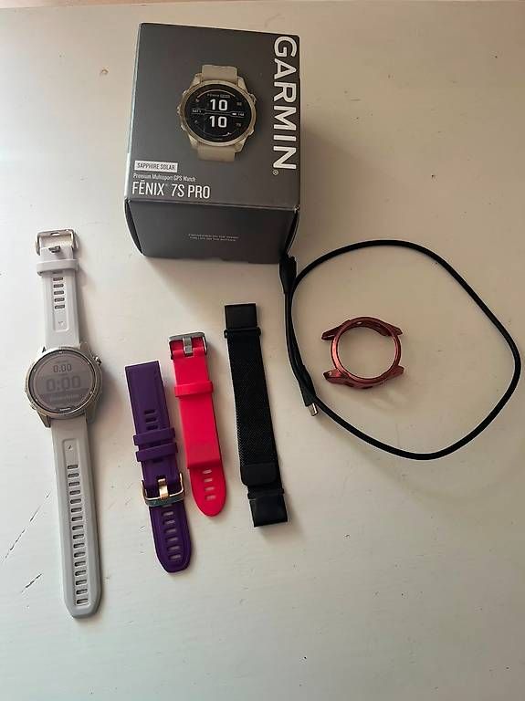 Garmin Smartwatch: Garmin Fenix 7s pro Saphire Solar – Usato da Hergiswil NW venduto da Bergsunne 4