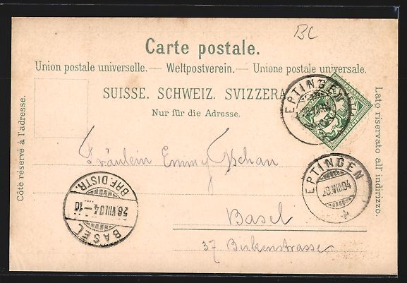 Cartoline postali: AK Eptingen, Gesamtansicht von oben – Usato da Berlin venduto da bartko-reher 1