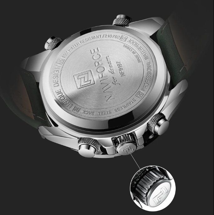 Orologi: Herren Uhr mit Lederband – Nuovo e nell'imballaggio originale da Châtelaine venduto da topshop.switzerland 2