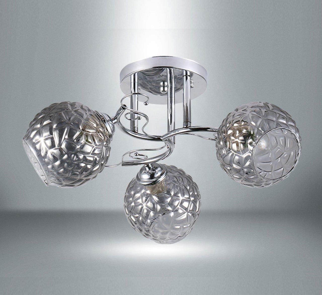 Lampade: Deckenlampe Larry Silber – Nuovo e nell'imballaggio originale da Lachen SZ venduto da ANDDUS-MASSLIGHT
