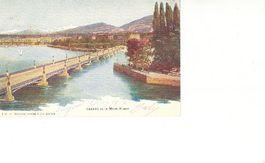 Genève - et le Mont-Blanc Litho + 1904