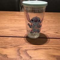 Weihnachts Stitch Tasse mit Glitzer NEU