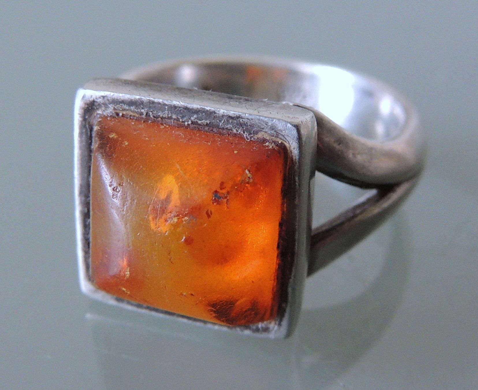 Anelli: Bernstein Silber 925 Fingerring Gr. 56 – Usato da Waldenburg venduto da schaller707 4