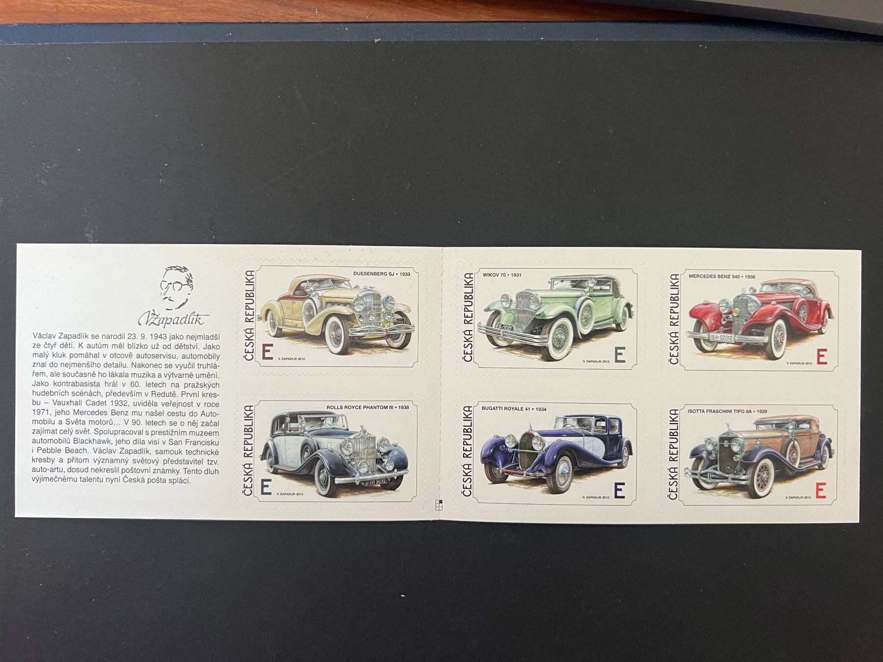 Alle Briefmarken: Tschechoslowakei Briefmarkenheft 2012  postfrisch (C403) – Neu (gemäss Beschreibung) aus Hinwil von Sidi4