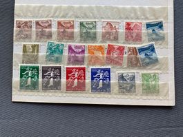 Briefmarken Sammlungsblatt Landesaustellung 1939 5-40Rp