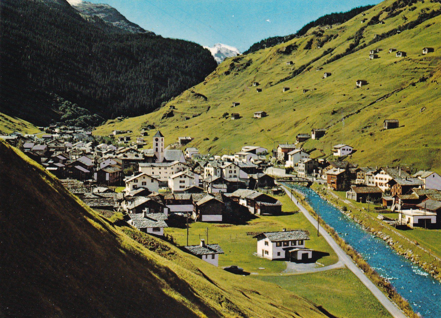 Ansichtskarten: Bad Vals (Graubünden) 1978 – Gebraucht aus Cormoret von Pascalll2001
