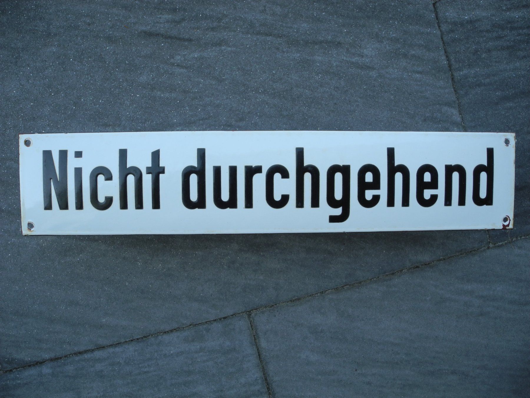 Schilder: ALTES EMAILSCHILD – Gebraucht aus Reinach AG von Huckleberrysix 1