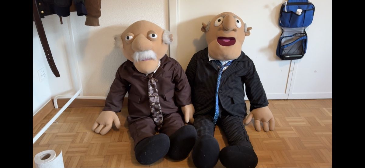 Bambole: Puppet Set, Statler and Waldorf – Usato da Winterthur venduto da Running.Leb