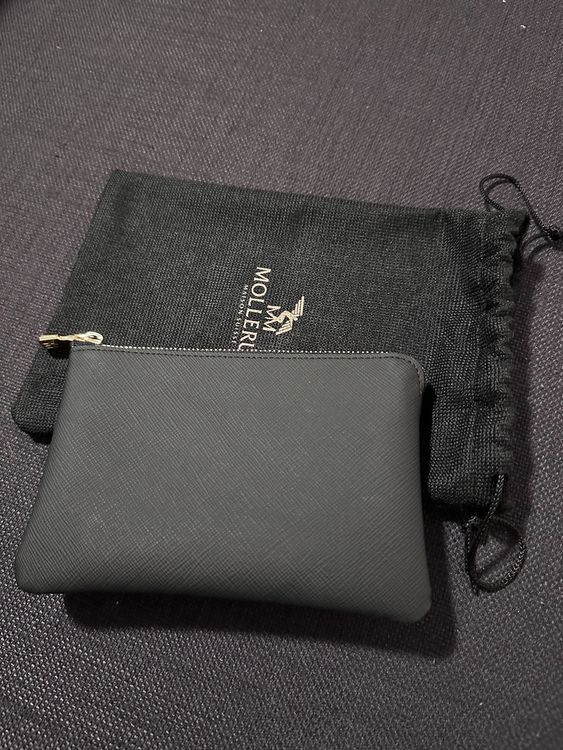 Aigner Schlüsseletui Aus Kalbsleder – Schlichtes Design Mit Hufeisen-Logo, Schwarz